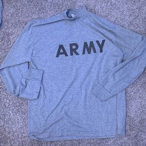 Long sleeve, grey, army pt shirt